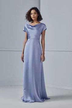 Marie – Amsale Amsale Bridesmaid Dresses, Amsale Bridesmaid, Amsale Dress, Modest Bridesmaid Dresses, Bridesmaid Style, Bridesmaid Gown, Necklines For Dresses, Little White Dresses, Modest Dresses