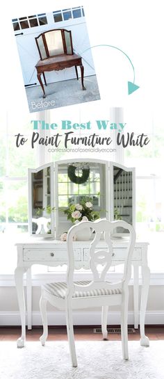 the best way to paint furniture white