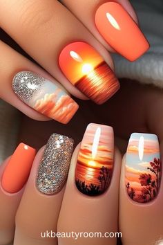 Holiday Nails Summer Acrylic 2024, Complex Nail Art, Neon Ideas, Fashion Challenge, Rainbow Nail, Summer Designs, Pastel Gradient, Fancy Nails Designs, Nail Art Designs Summer