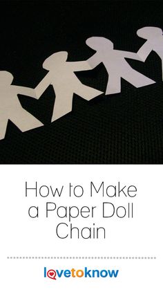 how to make a paper doll chain