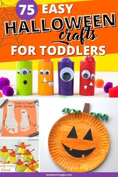 halloween crafts for toddlers that are easy to make and great for the kids in your life