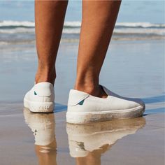 Women's Boardwalk Slip On Sneakers | Vessi Footwear Sailing Shoes, Great Inventions, Knit Shoes, Walking On Clouds, Workout Moves, Waterproof Shoes, On Sneakers, Sporty Look, Kids Sneakers