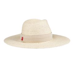 Boost your personal style with this Women's Herringbone Band Straw Hat from Levi's. The wide brim design provides shade and sun protection for your face and neck while the lightweight straw material allows you to keep cool and comfortable on warm days. Pair it with your favorite sundress or take with you to the beach, this versatile accessory effortlessly complements any sunny-day look. Khaki Summer Sun Hat For Travel, Khaki Sun Hat For Summer Travel, Summer Travel Khaki Sun Hat, Casual Khaki Sun Hat For Summer, Neutral Flat Brim Hat For Beach, Summer Brimmed Hats In Neutral Color, Khaki Short Brim Sun Hat For Vacation, Lightweight Khaki Summer Hat, Summer Wide Brim Khaki Hat