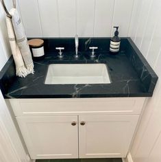 PA Soapstone bathroom with sidesplash and backsplash Soapstone Bathroom, French Provincial Modern, Modern Craftsman, Vanity Bathroom