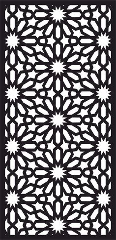 an intricate design in black and white