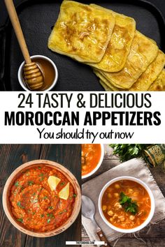 the cover of 24 tasty and delicious moroccan appetizers you should try out now