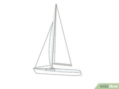 how to draw a sailboat with pictures wikihow for beginners step by step