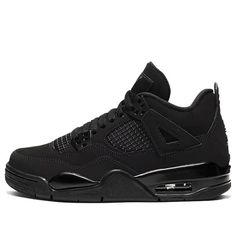 Air Jordan 4 Retro GS Black Cat 408452-010 Jordan 4 Black, Nike Air Jordan 4 Retro, Nike Air Jordan 4, Black Jordans, Jordan 4s, Jordan Shoes Retro, Cute Nike Shoes, Jordan 4 Retro, Cute Nikes