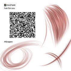 a qr - code for a hair salon is shown in the image, and it appears to be red