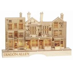 a paper model of a building that says dragon alley