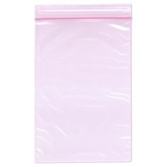 a pink plastic bag on a white background