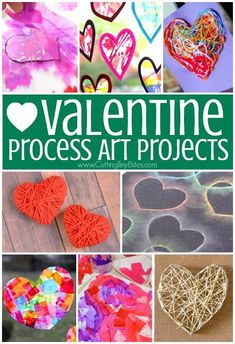 valentine process art projects for kids to make