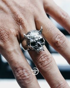 THE UNDEAD Skull ring Made on 2 options material White brass and sterling silver 925 Ship from Jakarta, Indonesia. Order will be ship with Express Shipping use DHL Express takes 4 to 7 working days ( Phone number needs to require). If you don't require a phone number, order will be ship with standard shipping which is takes 2 to 3 weeks to get to your address. kindly chat me on conversation for any question Thanks for visiting my gallery. Edgy Silver Skull Ring As Gift, Edgy Silver Skull Ring For Gift, Symbolic Metal Skull Ring For Collectors, Handmade Punk Skull Rings, Collectible Symbolic Skull Ring For Halloween, Collectible Skull Ring For Halloween, Collectible Skull Rings For Halloween, Unique Halloween Collectible Skull Ring, Collectible Halloween Skull Ring