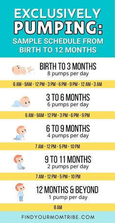 an exercise poster with instructions for pumping and birth to 12 months