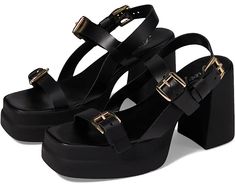 Free People Pamela Double Stack Platform | Zappos.com Black Velvet Platform Sandals, Black Platform Heels Sandals, Free People Sandals, Studded Clogs, Birkenstock Style, Platform Shoes Heels, Women Platform Shoes, Platform Clogs, Sandal Platform