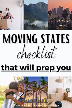 the words moving states checklist that will prep you