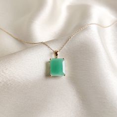 This stunning pendant is set in 14k Solid Yellow Gold with Natural Zambian Emerald with utmost precision. It is an unique gemstone pendant for nearly every occasion and is completely hassle-free jewelry. 🔷ABOUT GEMSTONE:  Emerald is often associated with love and romantic relationships. It is believed to promote love, loyalty, and unity, making it a popular choice for engagement and anniversary jewelry. Emerald is often associated with abundance and financial success. It is believed to attract Faceted Emerald Cut Necklace For Gifts, Emerald Cut Faceted Necklace For Gift, Faceted Green Gemstones Gift, Emerald Cut 14k Gold Necklace For Gift, Green Gemstones Fine Jewelry As Gift, Green Gemstones For Gifts, Fine Jewelry Style, Green Gemstones For Gift In Fine Jewelry Style, Emerald Birthstone Gemstones For Gifts, Emerald Birthstone Gemstones As Gifts