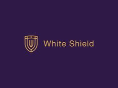 the white shield logo on a purple background