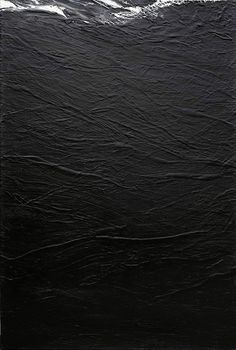 an abstract painting with black and white colors