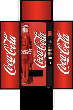 a coca - cola vending machine is shown in this image