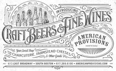 an advertisement for craft beers and fine wines