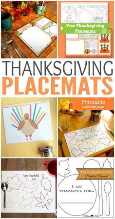 thanksgiving printables and crafts for kids to make