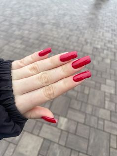 Red Manicure, Glow Nails, Toes Designs, Perfect Nails, Nail Manicure, French Nails, Red Nails, Simple Nails, Long Nails