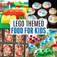 lego themed food for kids with the title overlay reading lego themed food for kids