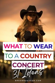 "Be the belle of the country ball with these 31 concert outfit ideas. A woman's guide to looking fabulous while enjoying the tunes! #CountryConcertGlam Miranda Lambert Concert Outfit, Kenny Chesney Concert Outfit, Country Concert Fashion, Western Concert Outfit, Country Concert Outfit Fall, Country Music Concert Outfit, Outdoor Concert Outfit, Kenny Chesney Concert, Country Music Festival Outfits