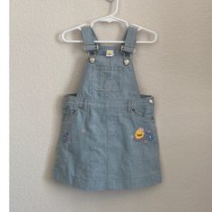 New With Tags. Piyo Piyo Duck Baby Toddler Blue Overalls Dress, Size 2t. Material: Cotton Cute Blue Dress With Pockets, Blue Overall Dress, Piyo Piyo, Long Overalls, Baby 12 Months, Pink Overalls, Red Overalls, Denim Coverall