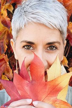 Very Short Grey Hair, Grey Pixie Hair, Mum Hair, Gray Pixie, Silver Pixie, Gray Hair Pixie Cuts, Mom Hair, Short Silver Hair, Going Grey