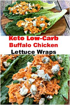 keto low carb buffalo chicken lettuce wraps