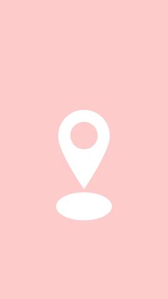 an image of a map pin on a pink background