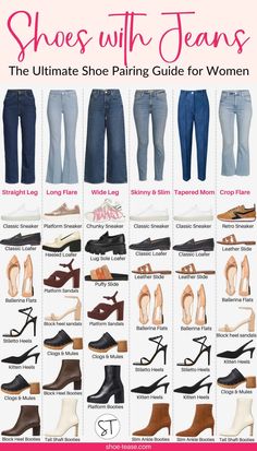 Shoes To Wear With Jeans, Kasut Tumit Tinggi, Blonde Natural, Jeans Outfit Women, Fashion Terms, Fashion Capsule Wardrobe, Bangs Short, Fashion Vocabulary, Everyday Fashion Outfits