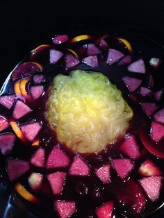 the food is prepared and ready to be cooked in the oven for dinner or dessert