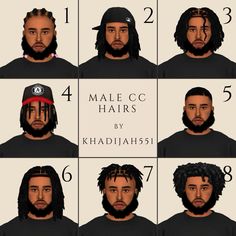 multiple images of male hair styles for males