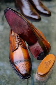 Handmade Mens Brown Patina Leather Lace up Oxford Dress Shoes sold by Unique Handmade Leather Shoes . Shop more products from Unique Handmade Leather Shoes on Storenvy, the home of independent small businesses all over the world. Quality Leather Boots, Men Shoes Formal, Gentleman Shoes, Custom Design Shoes, Bespoke Shoes, Man Shoes, Handmade Leather Shoes, Oxford Dress Shoes, Oxford Dress