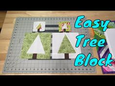 an easy tree block is shown on the table