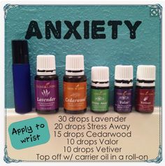 Image result for young living essential oils for anxiety Young Living Oils Recipes, Living Oils Recipes, Essential Oil Remedy, Yl Oils, Essential Oils Health, Essential Oil Roller Bottle, Yl Essential Oils