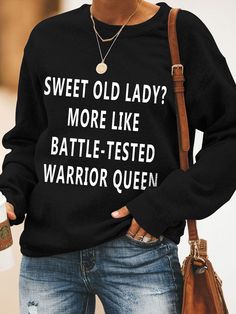 Shop Affordable Women Sweatshirts Autumn Sweatshirt&Hoodie Casual Sweatshirt&Hoodie Sweatshirt&Hoodie Fit Crew Neck Long Sleeve On Justfashionnow.com Summer Dresses For Wedding Guest, Long Sleeve Sweatshirt, T Shirts With Sayings, Shirts With Sayings