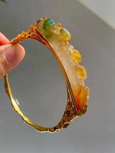 Nature-inspired Gold Jade Jewelry, Luxury Exquisite Jade Jewelry, Jade Jewelry Chinese, Jade Bracelet Chinese, Jade Bracelet Bangles Chinese, Chinese Ancient, Chinese Jewelry