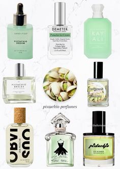 Pistachio Perfume, Fresh Perfume, Makeup Accesories, Perfume Design