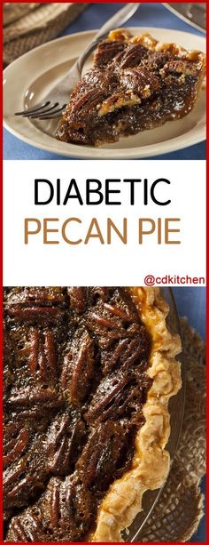 Sugar Free Pecan Pie, Pecan Halves, Sugar Free Pie, Sweets For Diabetics, Dolce Poche Calorie, Sugar Free Desserts Easy, Pecan Pies, Power Workout, Sugar Free Baking