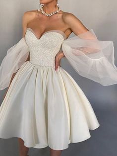 Short Ivory Wedding Dress, Purple Quinceanera Dresses, Black Quinceanera Dresses, Wedding Dress Short, Red Quinceanera Dresses, Quinceanera Dresses Blue, Short Prom Dresses, Sweetheart Wedding Dress, فستان سهرة