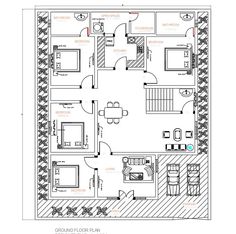 #cadbull #autocad #autocadplan #architecture #cadbullplan #architectureplan #modernhouse #modernhouseplan #4bhkhouseplan #furnitureplan #furniturelayoutplan 50x60 House Plans Layout, House Plans Layout, 10 Marla House Plan, 30x50 House Plans, 20x30 House Plans, House Design Drawing, Budget House Plans, Free House Design, Indian House Plans