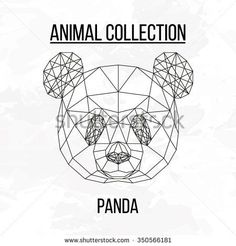 a panda face with the words animal collection on it