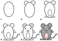 how to draw a rat step by step instructions for kids and beginners with pictures