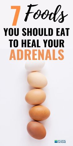 7 foods to heal your adrenals Adrenal Support Supplements, Adrenal Fatigue Supplements, Adrenal Fatigue Symptoms, Adrenal Support, Adrenal Health, Adrenal Glands, Egg Diet