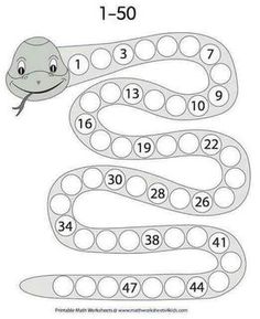 the snake has numbers on it to help students learn how to read and draw them