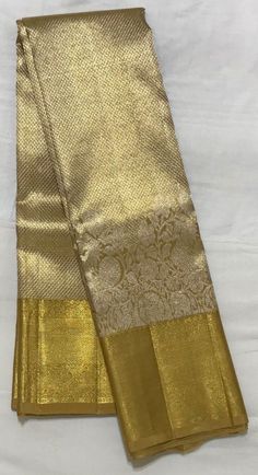 EXCLUSIVE GOLDEN KANJEEVARAM SILK SAREE FOR WOMEN-CFRKSW001 Pure 2 gram Gold Zari Kanjeevaram Gold W… | Kanjivaram sarees silk, Bridal silk saree, South silk sarees Heavy Kanjivaram Sarees, Bridal Saree Kanchipuram, Golden Kanchipuram Silk Saree, Golden Kanjeevaram Saree Bridal, Golden Silk Saree Bridal, Gold Kanchipuram Saree, Golden Kanjeevaram Saree, Gold Pattu Saree